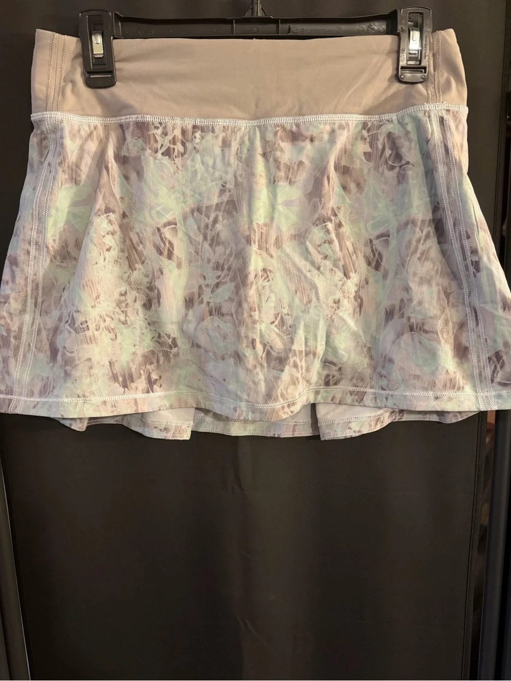 lululemon athletica Lavender and Beige Abstract Skater Skirt